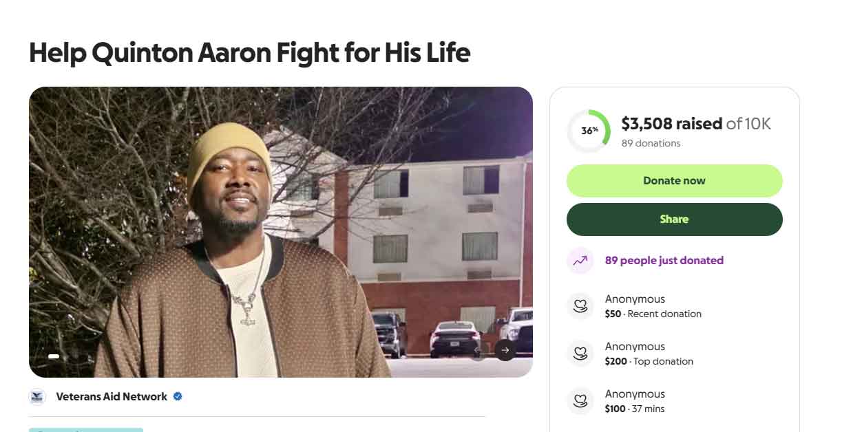 Quinton Aaron gofundme: over $3,000 raised after Sandra Bullocks co-stars hospitalization